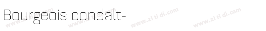 Bourgeois condalt字体转换